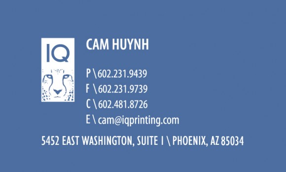 double-sided business card