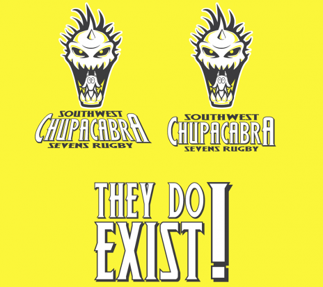 A photo of chupacabra rugby team poster design