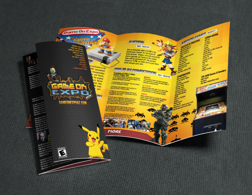 brochures game on expo ThinkPro Graphics & Printing